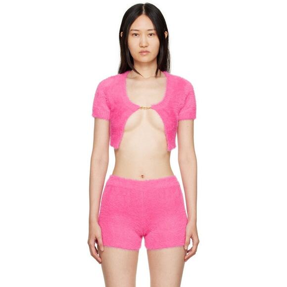 Jacquemus La Maille Neve Cardigan Pink - 34/2 - Picture 1 of 4